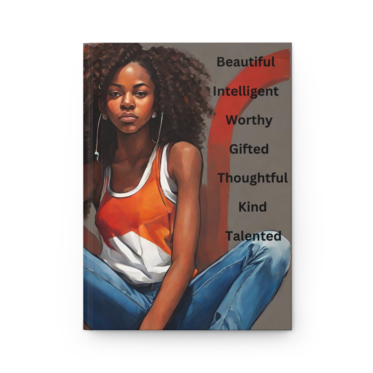 Hardcover Journal "Affirmations Teen Girl (Orange)" - Youth Collection