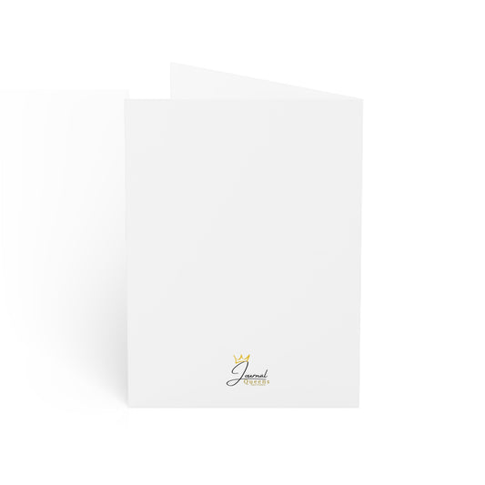 African American Woman in Elegant Dress, Merry Christmas & Happy New Year Holiday Card