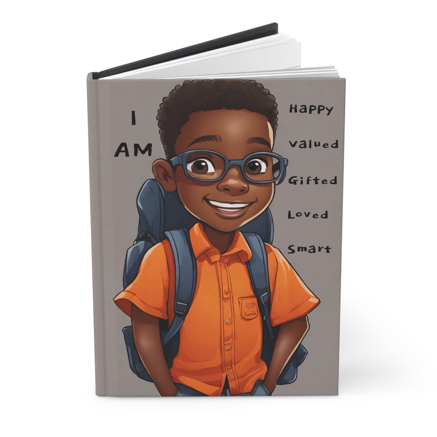 "Young Boy in Orange & Glasses" - Youth Collection