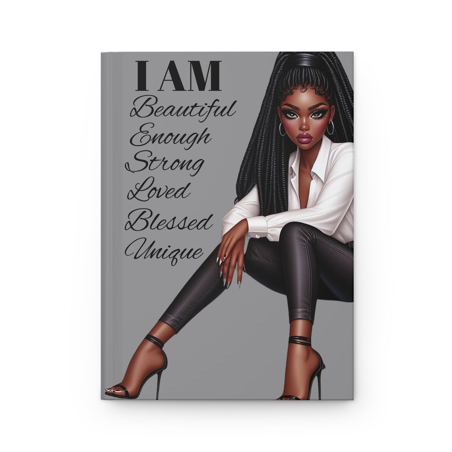 Hardcover Journal Black Woman "I AM" Affirmations - Boss Queens Collection