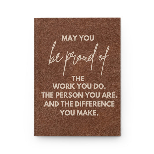 "Proud of You" Hardcover Journal Matte