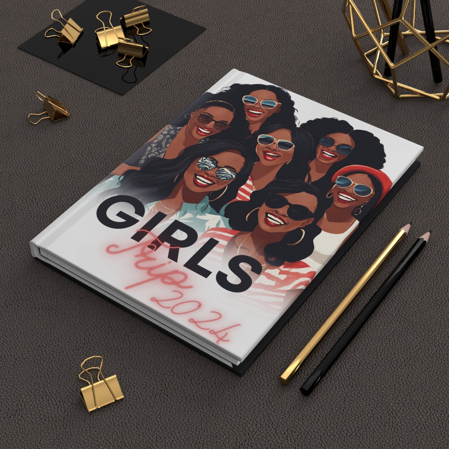 Hardcover Journal "Girl Trip 2024" - Travel Queens Collection