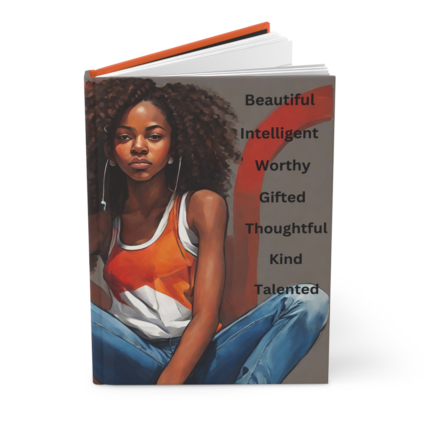 Hardcover Journal "Affirmations Teen Girl (Orange)" - Youth Collection