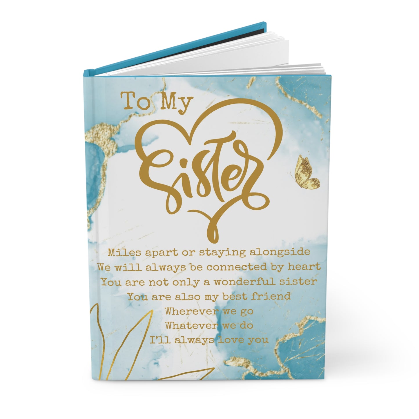 To My Sister Journal, Gift for Sister, Personalized Journal, Sister Birthday Gift, Custom Journal, Writing Notebook