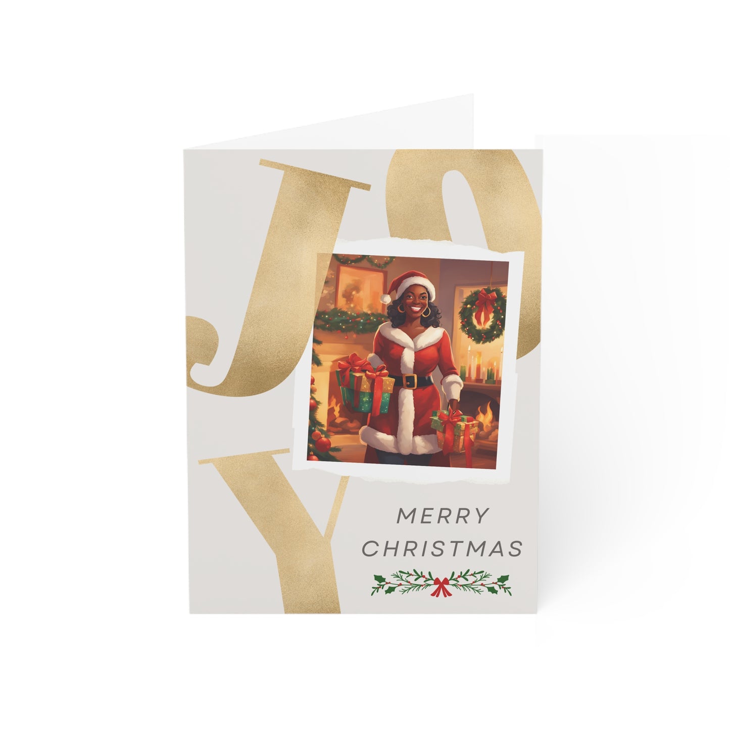 'Joy' Greeting Cards Merry Christmas Holiday Card