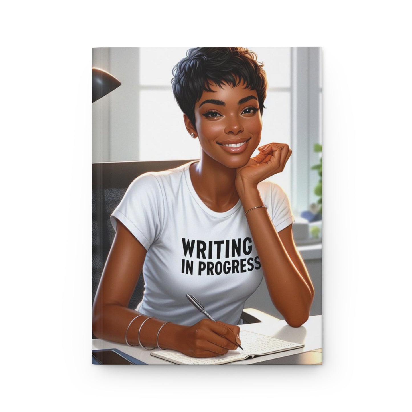 Hardcover Journal Black Woman "Writing in Progress" - Boss Queens Collection