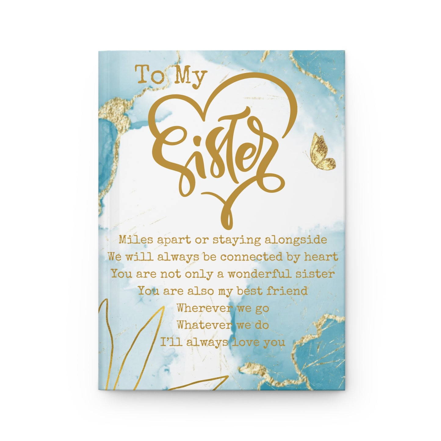 To My Sister Journal, Gift for Sister, Personalized Journal, Sister Birthday Gift, Custom Journal, Writing Notebook