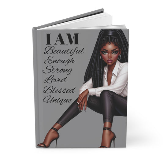 Hardcover Journal Black Woman "I AM" Affirmations - Boss Queens Collection