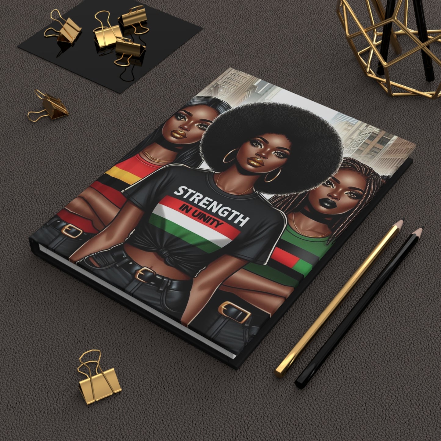 Hardcover Journal "Strength In Unity" Women - Black History Collection