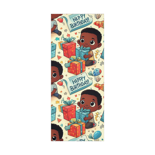 Gift Wrap Paper "Black Boy Joy" Birthday