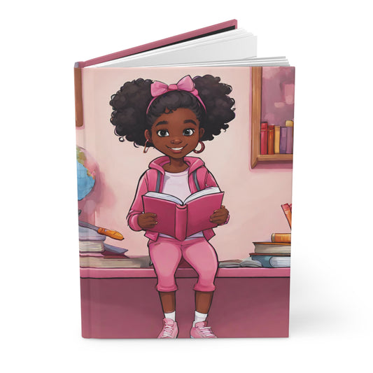 "Young Girl in Pink Reading" - Youth Collection